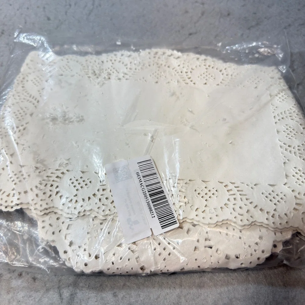 Unbranded Paper Doilies Bulk Pack White New Lace Cutout Round Craft Decor